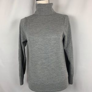 J.Crew Merino wool grey turtleneck sweater